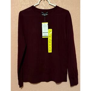Katherine Barclay NWT Sweater Maroon Pullover Women's Small Brand New